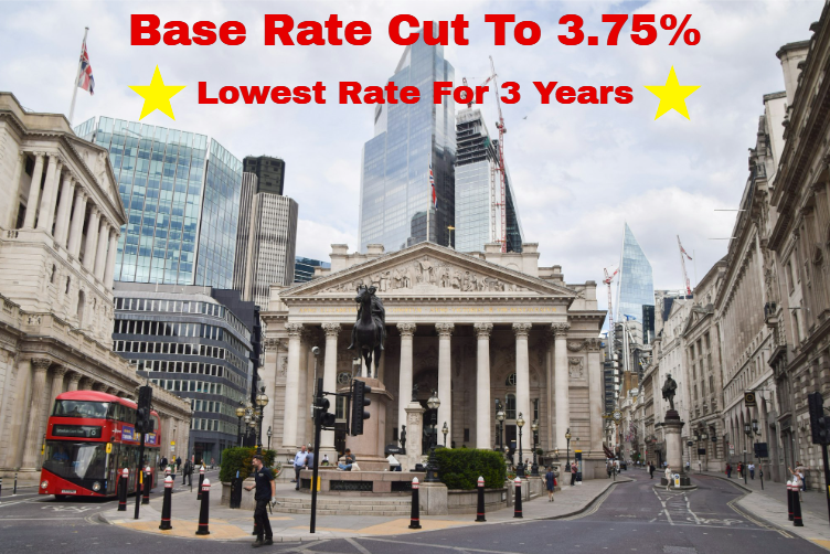 Base Rate Cut To 3.75%